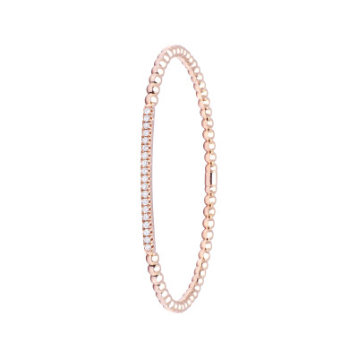 Bracelet Mix-Me flex en or rose et diamants